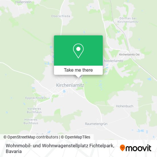 Wohnmobil- und Wohnwagenstellplatz Fichtelpark map
