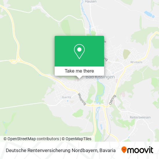 Deutsche Rentenversicherung Nordbayern map