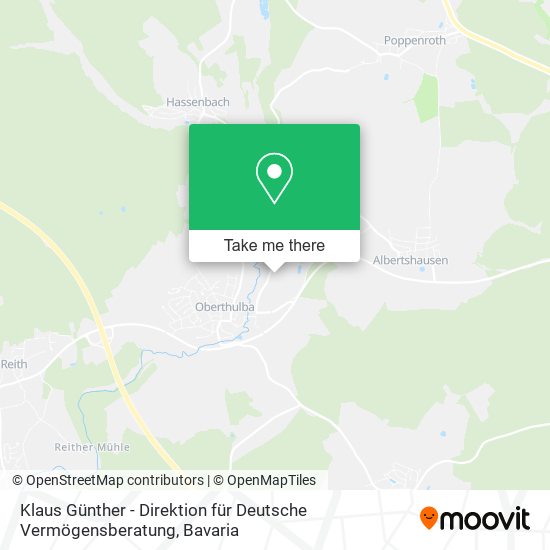 Klaus Günther - Direktion für Deutsche Vermögensberatung map