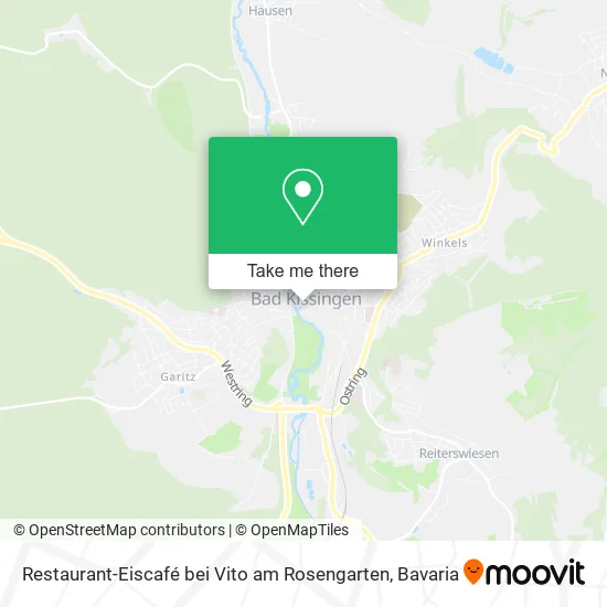 Карта Restaurant-Eiscafé bei Vito am Rosengarten