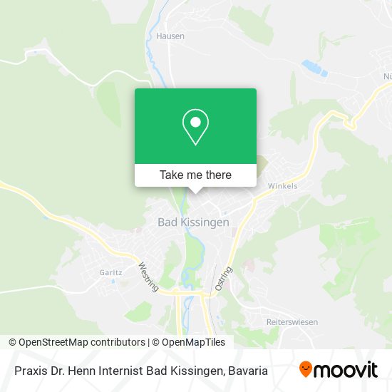 Praxis Dr. Henn Internist Bad Kissingen map