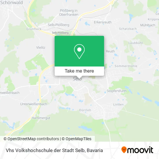 Карта Vhs Volkshochschule der Stadt Selb