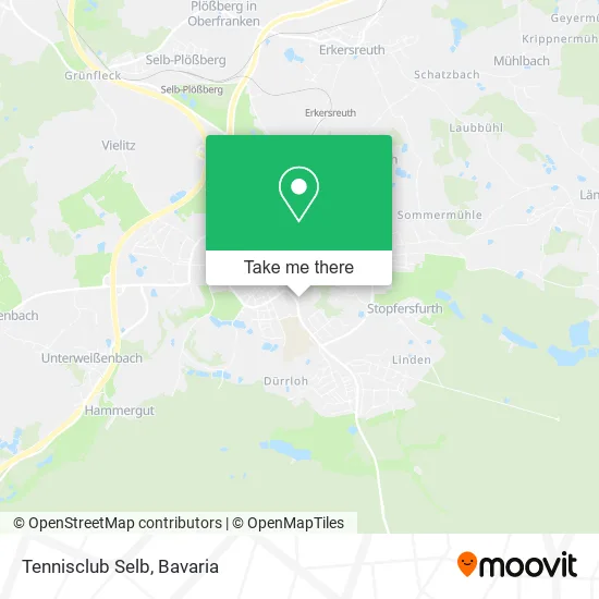 Tennisclub Selb map