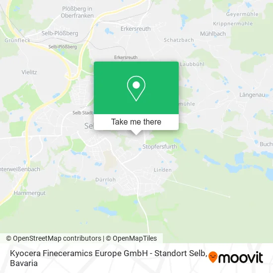 Kyocera Fineceramics Europe GmbH - Standort Selb map