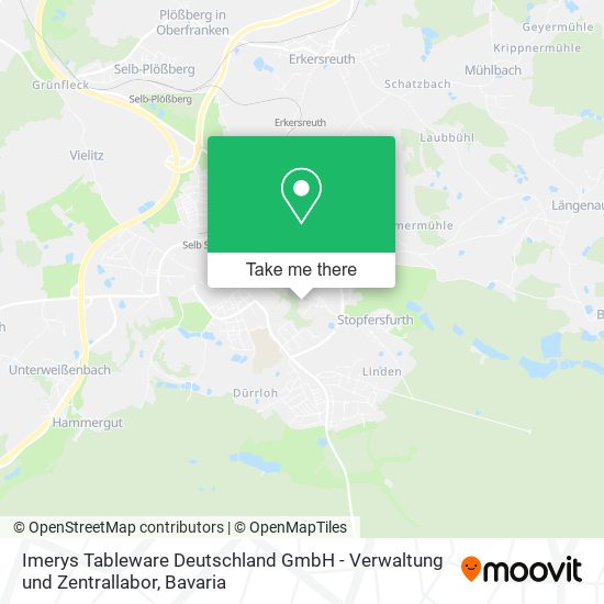 Imerys Tableware Deutschland GmbH - Verwaltung und Zentrallabor map