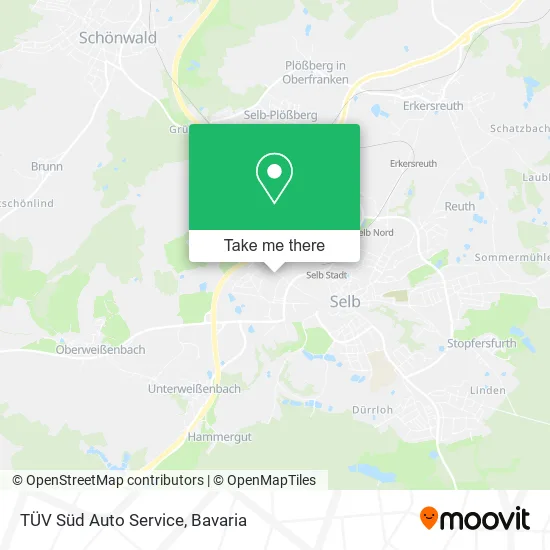 TÜV Süd Auto Service map