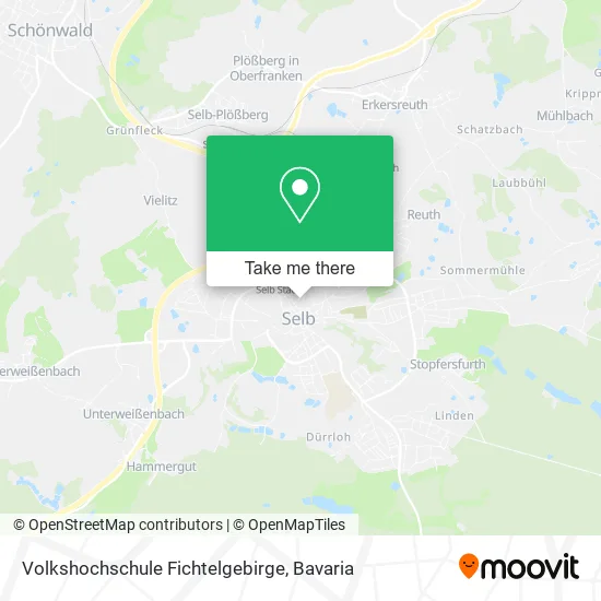 Карта Volkshochschule Fichtelgebirge