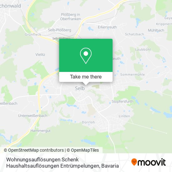 Wohnungsauflösungen Schenk Haushaltsauflösungen Entrümpelungen map