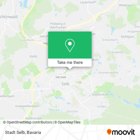Карта Stadt Selb