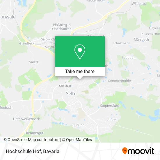 Карта Hochschule Hof