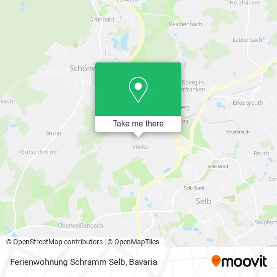 Карта Ferienwohnung Schramm Selb