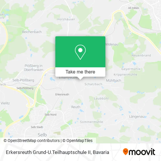 Карта Erkersreuth Grund-U.Teilhauptschule II