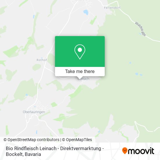 Bio Rindfleisch Leinach - Direktvermarktung - Bockelt map