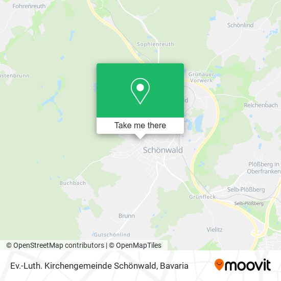 Ev.-Luth. Kirchengemeinde Schönwald map