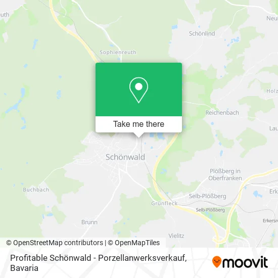 Карта Profitable Schönwald - Porzellanwerksverkauf