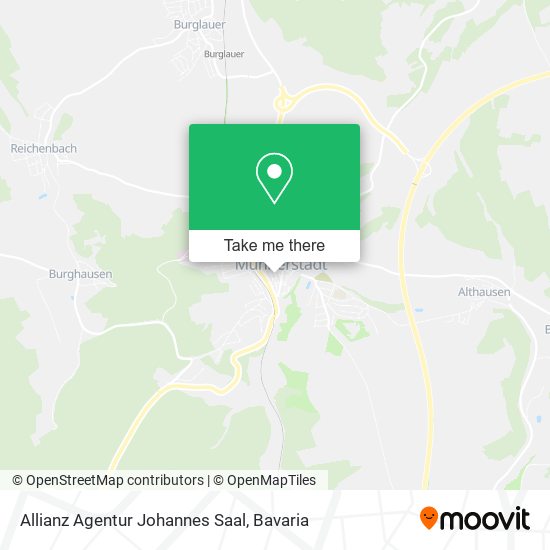 Allianz Agentur Johannes Saal map