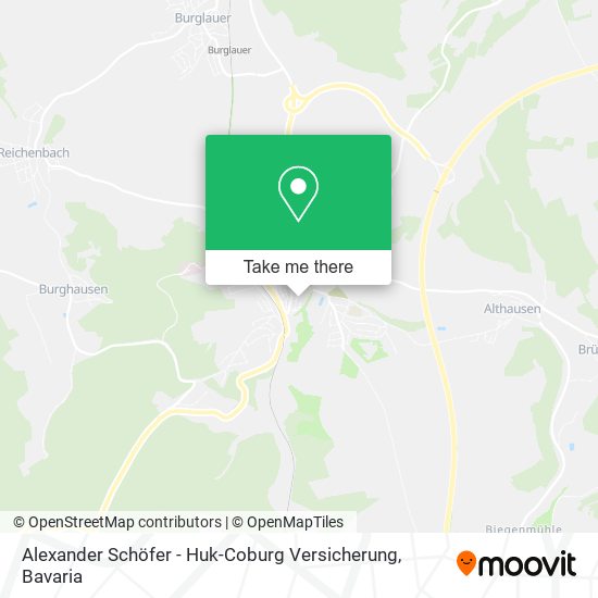 Alexander Schöfer - Huk-Coburg Versicherung map