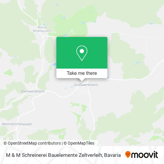 M & M Schreinerei Bauelemente Zeltverleih map