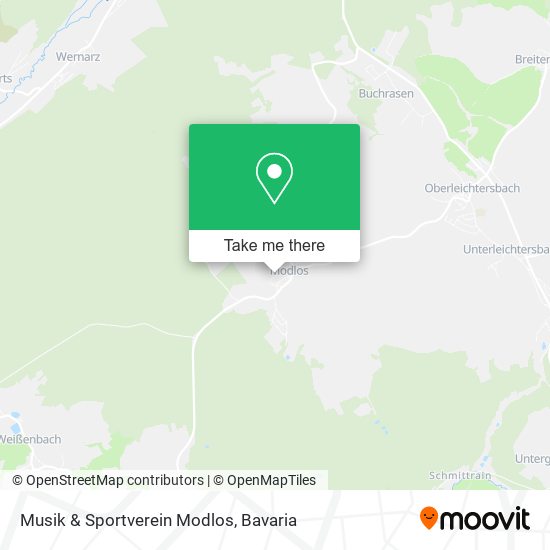 Карта Musik & Sportverein Modlos