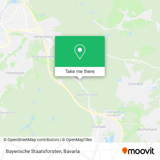 Bayerische Staatsforsten map