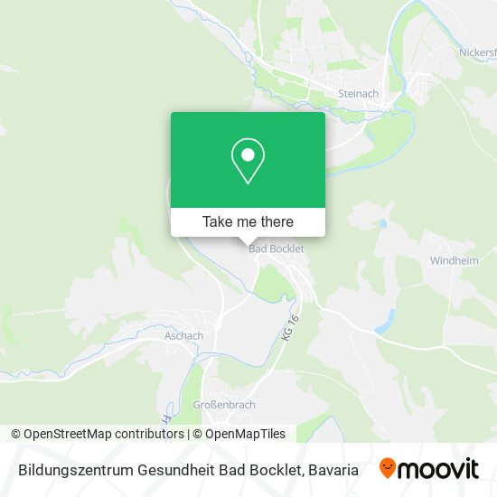 Bildungszentrum Gesundheit Bad Bocklet map