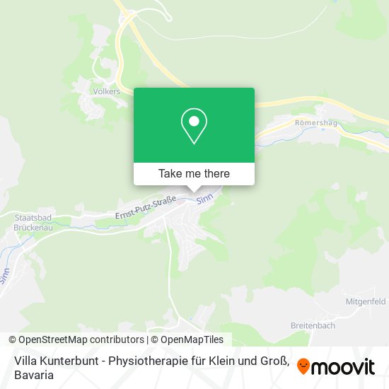 Villa Kunterbunt - Physiotherapie für Klein und Groß map
