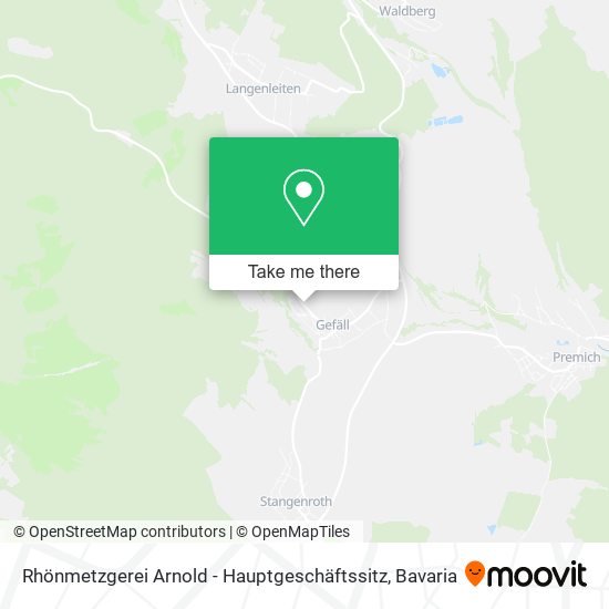 Rhönmetzgerei Arnold - Hauptgeschäftssitz map
