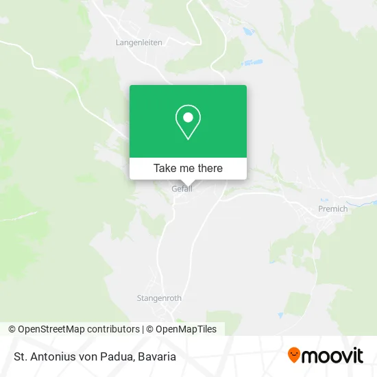 Карта St. Antonius von Padua