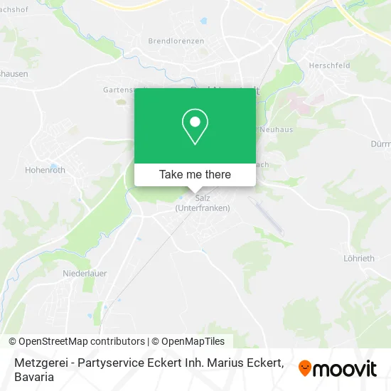 Карта Metzgerei - Partyservice Eckert Inh. Marius Eckert