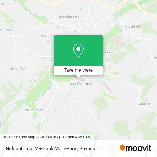 Карта Geldautomat VR-Bank Main-Rhön