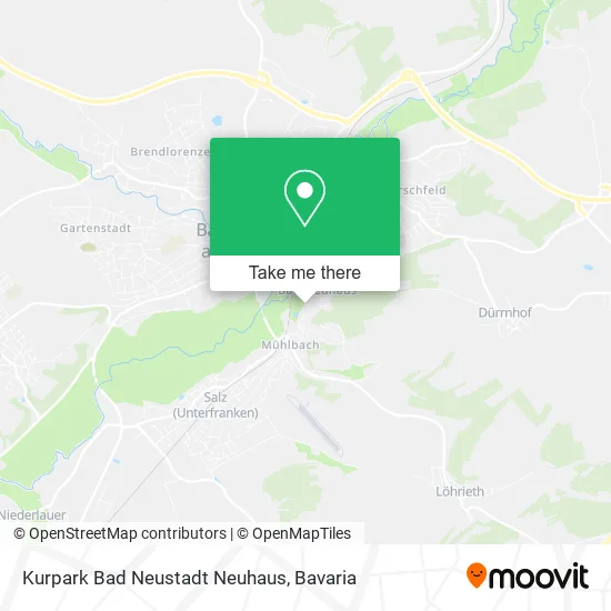Карта Kurpark Bad Neustadt Neuhaus