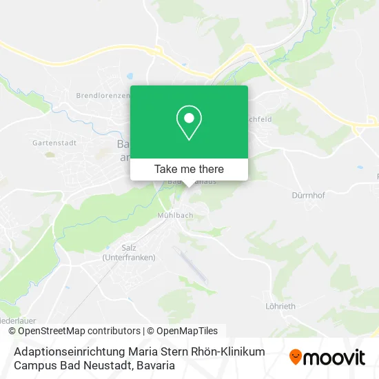 Карта Adaptionseinrichtung Maria Stern Rhön-Klinikum Campus Bad Neustadt
