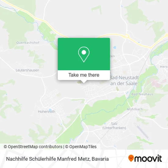 Карта Nachhilfe Schülerhilfe Manfred Metz