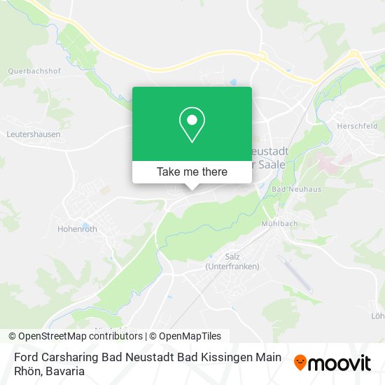 Ford Carsharing Bad Neustadt Bad Kissingen Main Rhön map