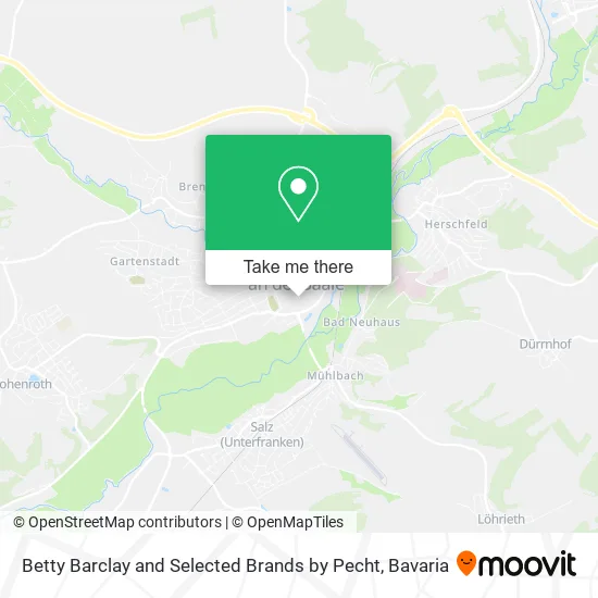 Карта Betty Barclay and Selected Brands by Pecht