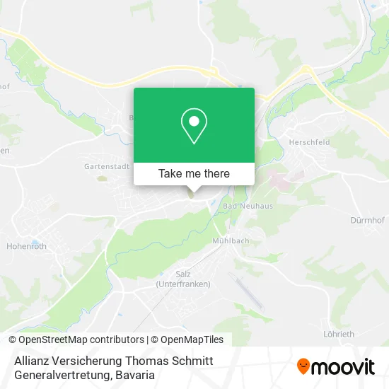 Карта Allianz Versicherung Thomas Schmitt Generalvertretung