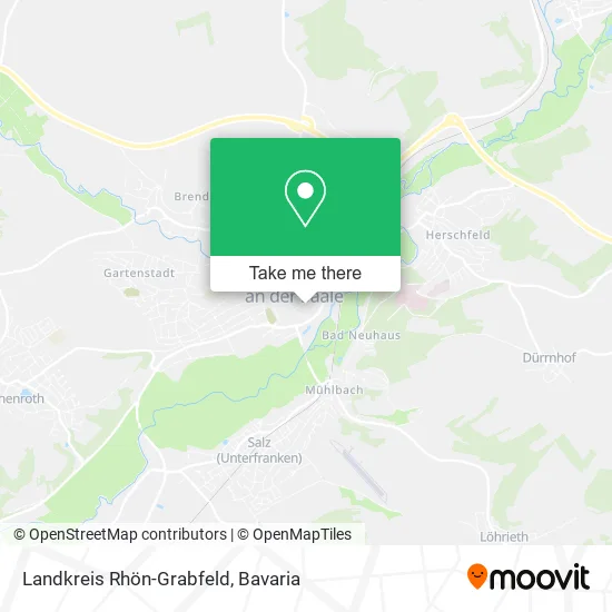 Карта Landkreis Rhön-Grabfeld