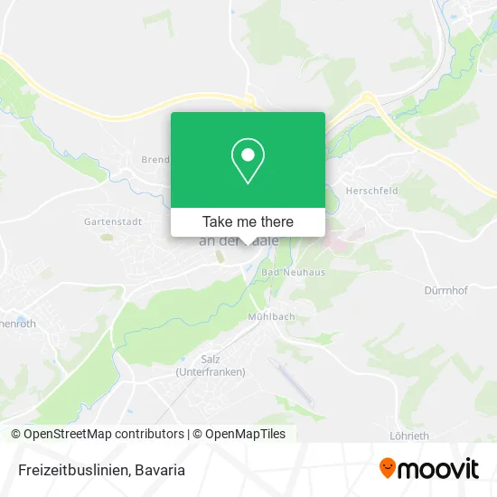Карта Freizeitbuslinien