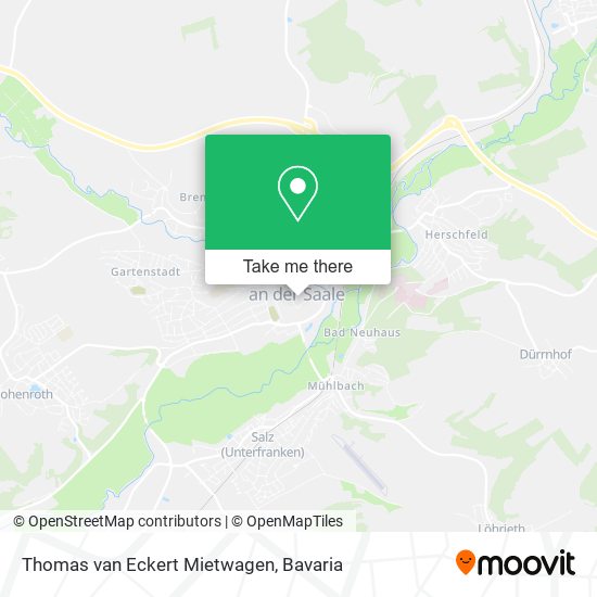 Thomas van Eckert Mietwagen map