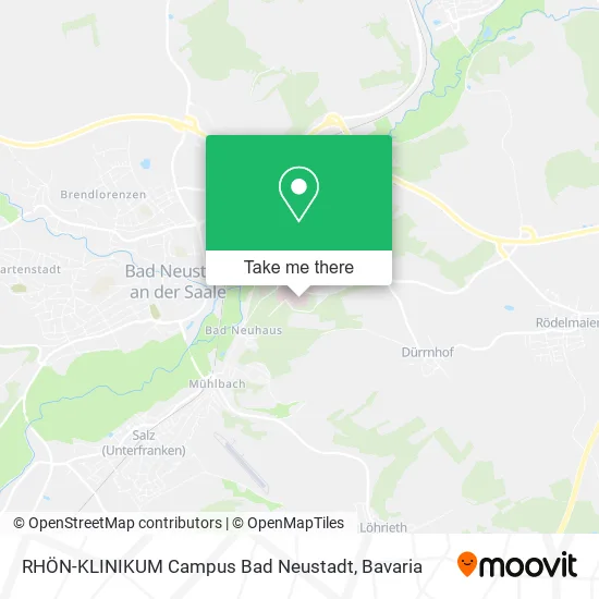 Карта RHÖN-KLINIKUM Campus Bad Neustadt