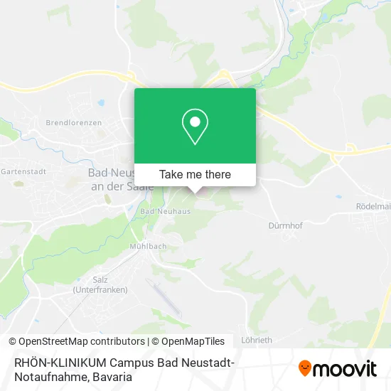 Карта RHÖN-KLINIKUM Campus Bad Neustadt-Notaufnahme