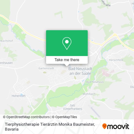 Tierphysiotherapie Tierärztin Monika Baumeister map