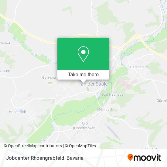 Jobcenter Rhoengrabfeld map