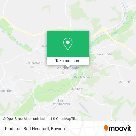 Карта Kinderuni Bad Neustadt