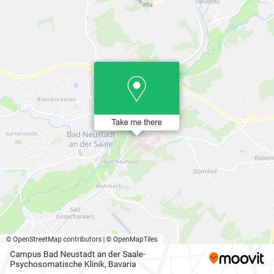 Campus Bad Neustadt an der Saale-Psychosomatische Klinik map