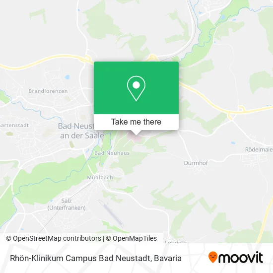 Карта Rhön-Klinikum Campus Bad Neustadt