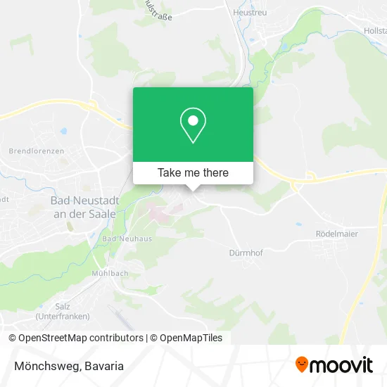 Mönchsweg map