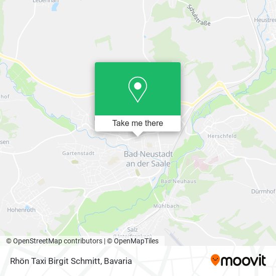 Rhön Taxi Birgit Schmitt map