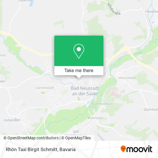 Карта Rhön Taxi Birgit Schmitt