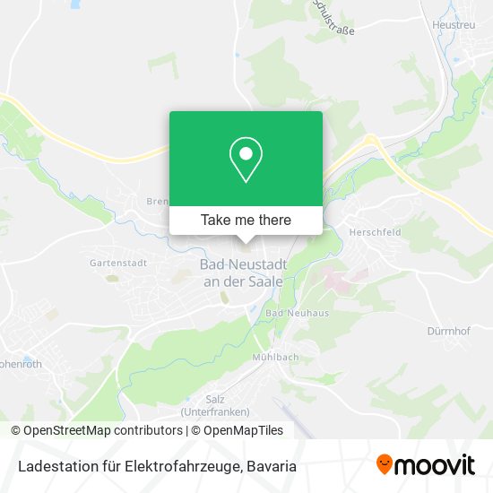 Ladestation für Elektrofahrzeuge map